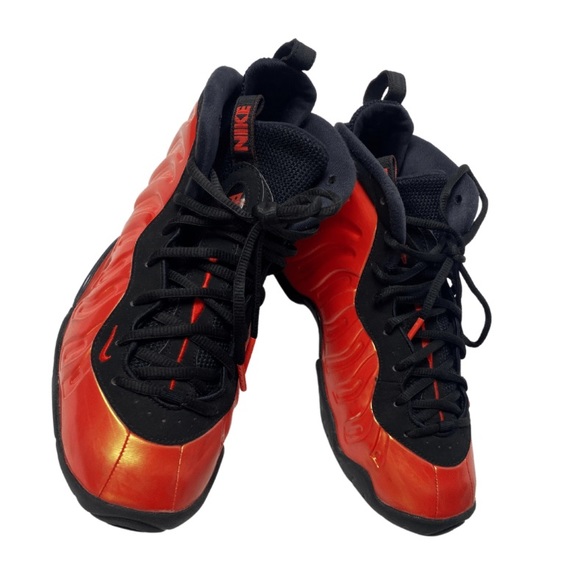 NIKE Air FOAMPOSITE ONE GS ‘Habanero Red’ YOUTH Sneakers Size 7 (644791-603) - Picture 2 of 9